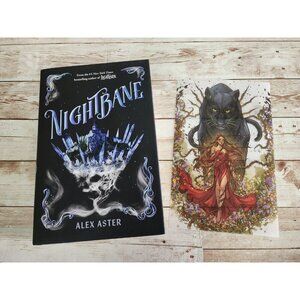 Nightbane Alex Aster Lightlark Book 2 Hardcover Signed Edition with Page Overlay